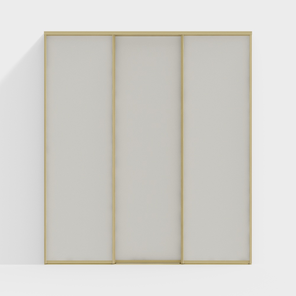 Simple log style sliding door