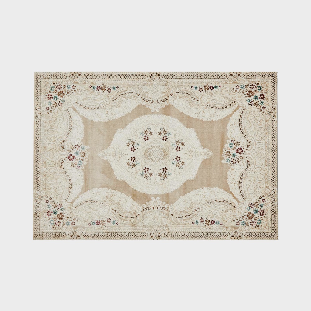 Vintage Carpet 3D Model – Detailed Floral Design