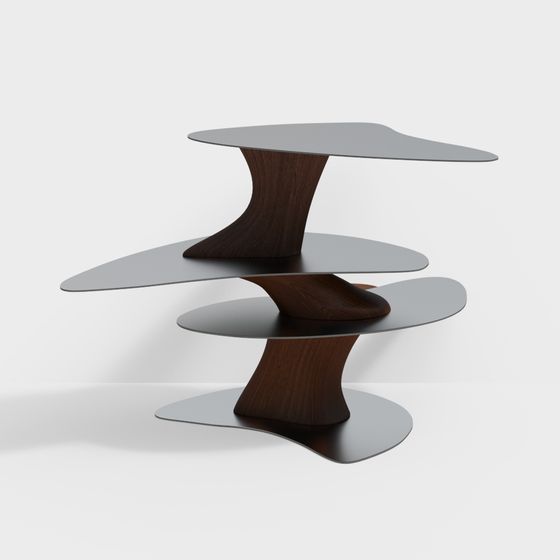 Streamlined Coffee Table 3D model
