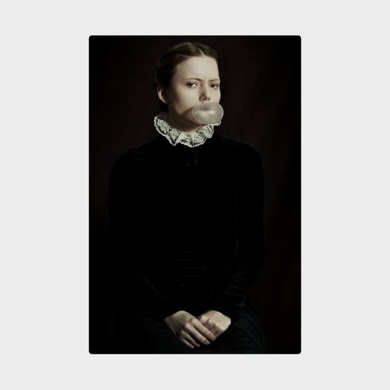 Retro Bubble Girl 3D model