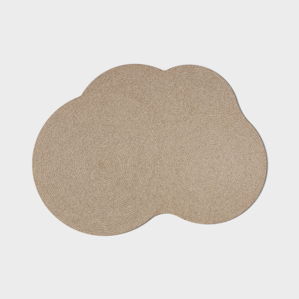 Cloud Carpet 3D Model – Soft Beige Low-Poly Rug