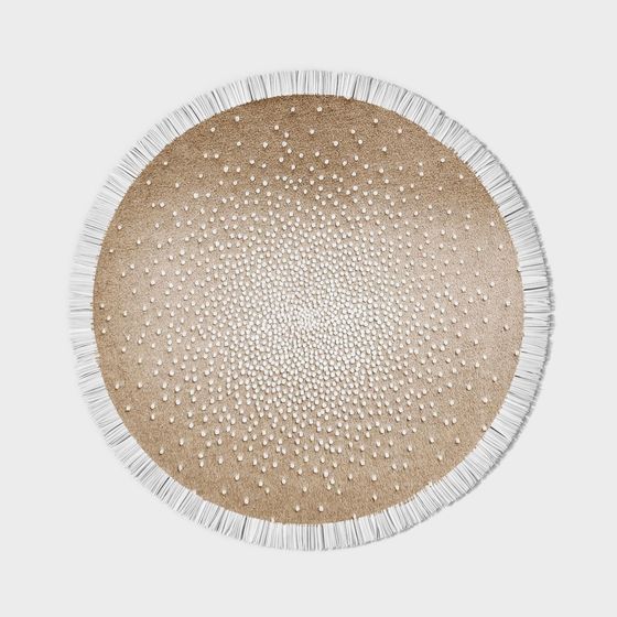 Boho Fringe Rug 3D model