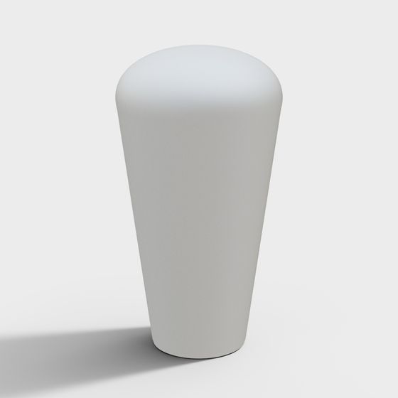 Minimalist Conical Stool 3D model for Creative Spaces