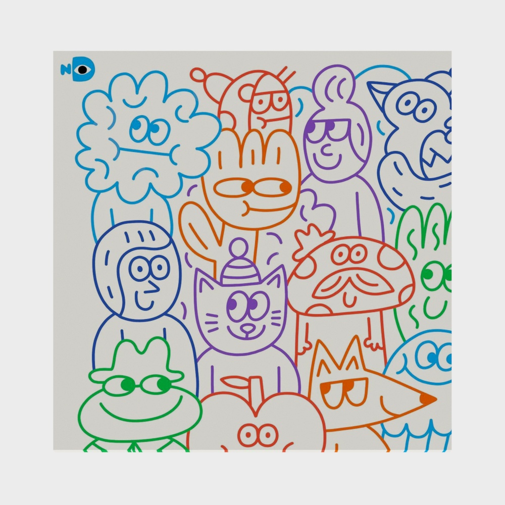 tranh trang trí hoạt hình Bắc Âu