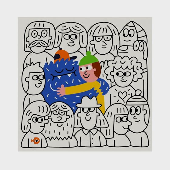 Tranh trang trí hoạt hình hiện đại