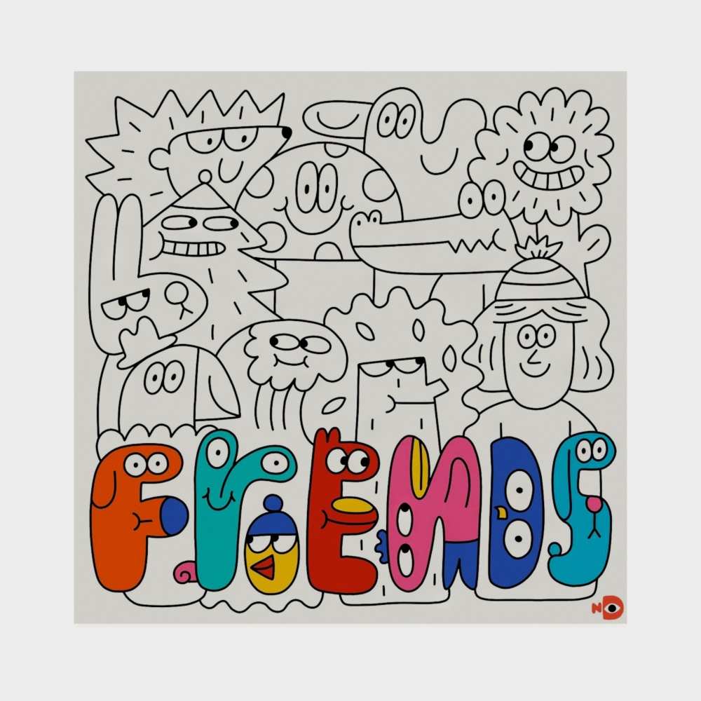 Nordic cartoon decorative painting