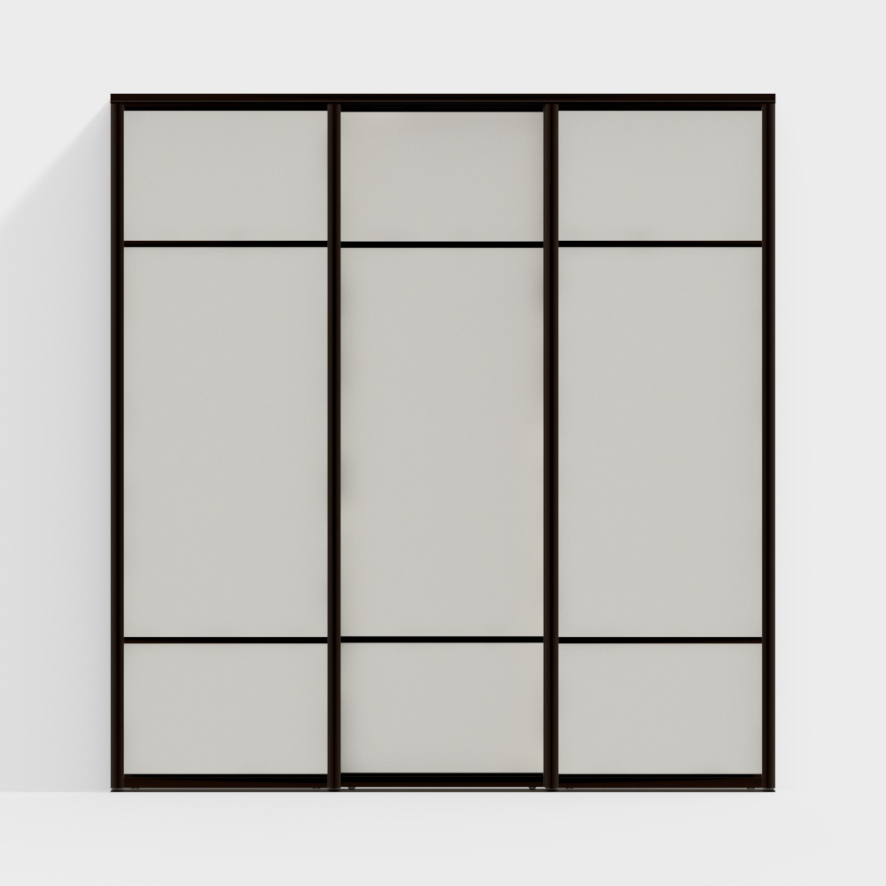 Simple log style sliding door