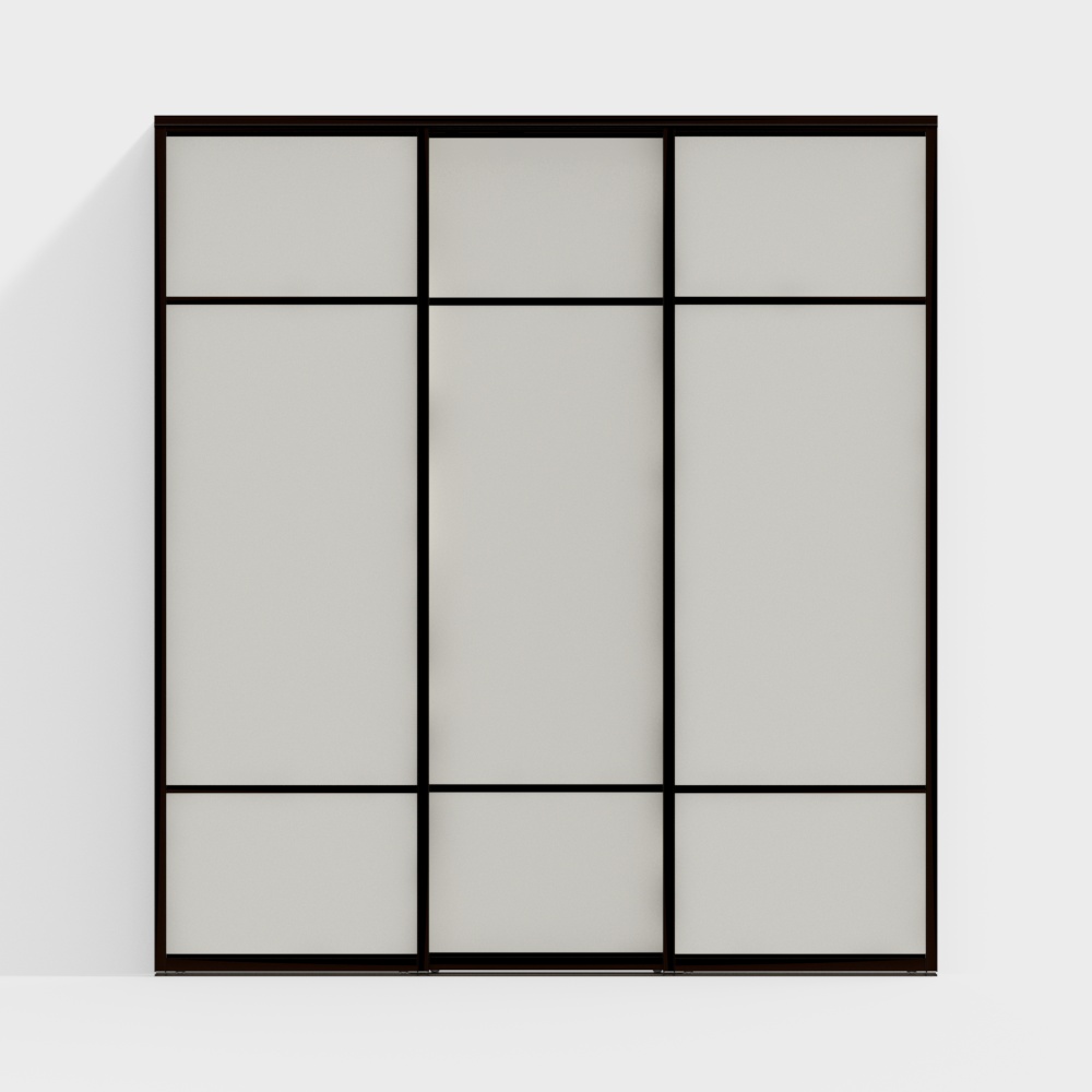 Simple log style sliding door