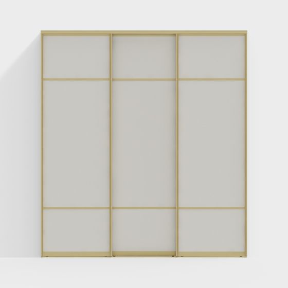 Glass Partition Screen 3D Model
