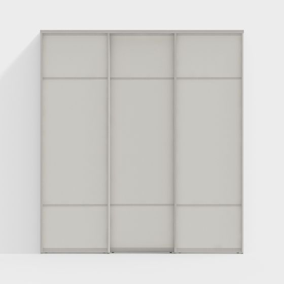 Elegant Sliding Door 3D model for Contemporary Spaces