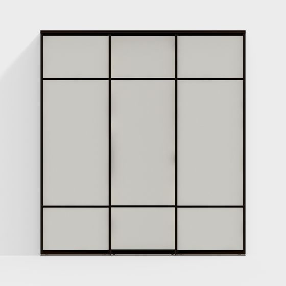 Porte coulissante de style simple en rondin