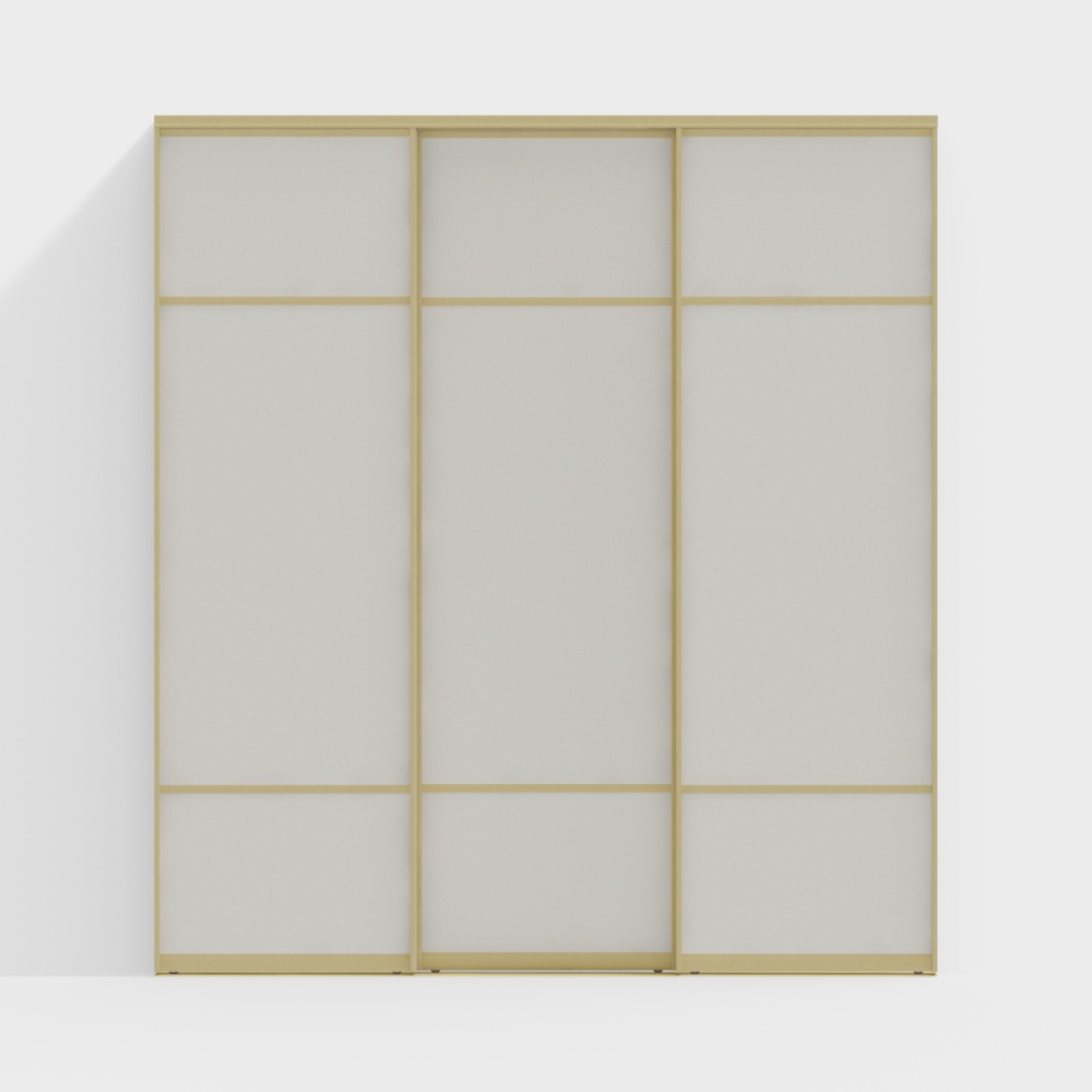 Simple log style sliding door