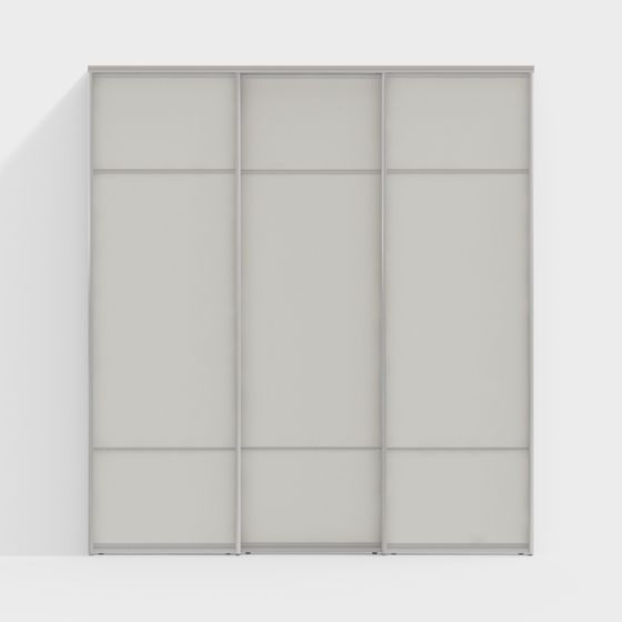 Minimalist Sliding Door 3D model