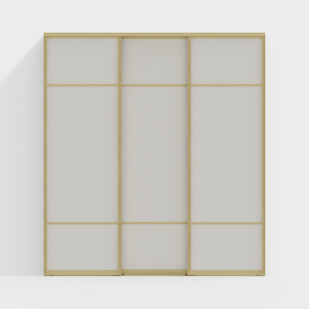 Simple log style sliding door