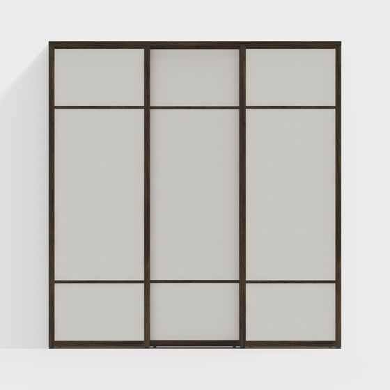 Dividing Screen 3D model - Modern Minimalist Design