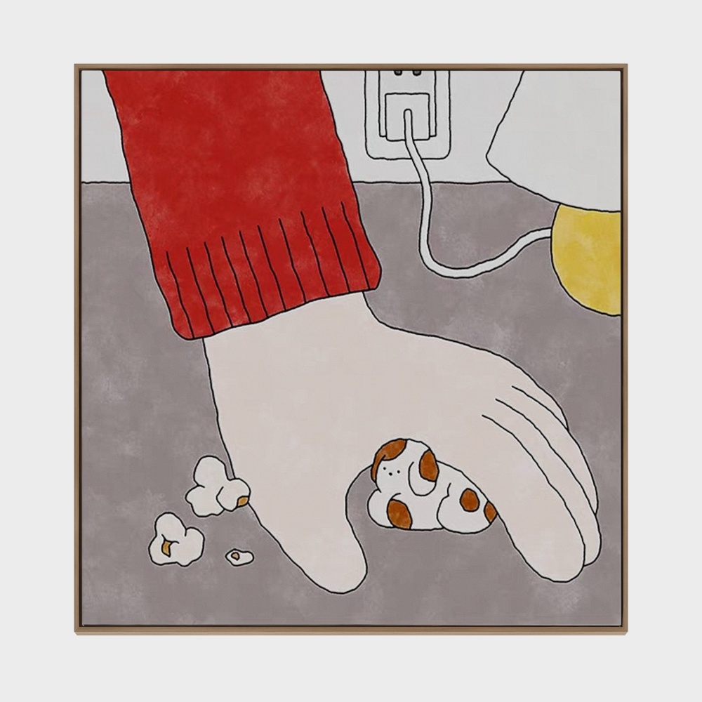 Movie Night 3D Model with Spilled Popcorn