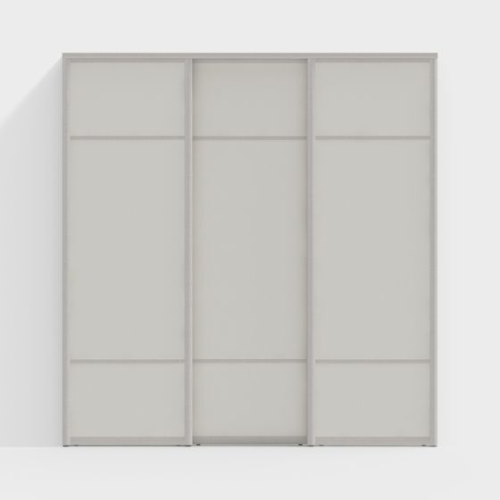 Elegant Sliding Door Series 3D model for Modern Spaces