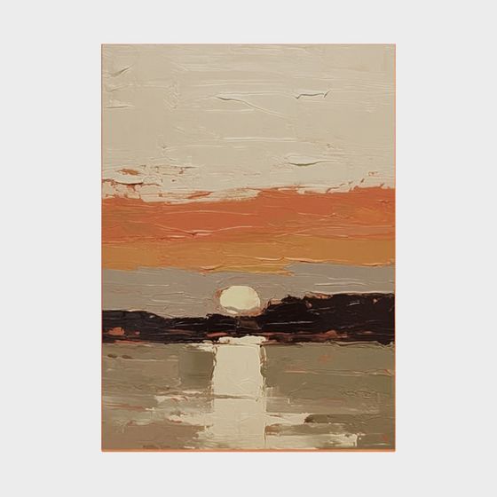 Serene Sunset Landscape 3D model