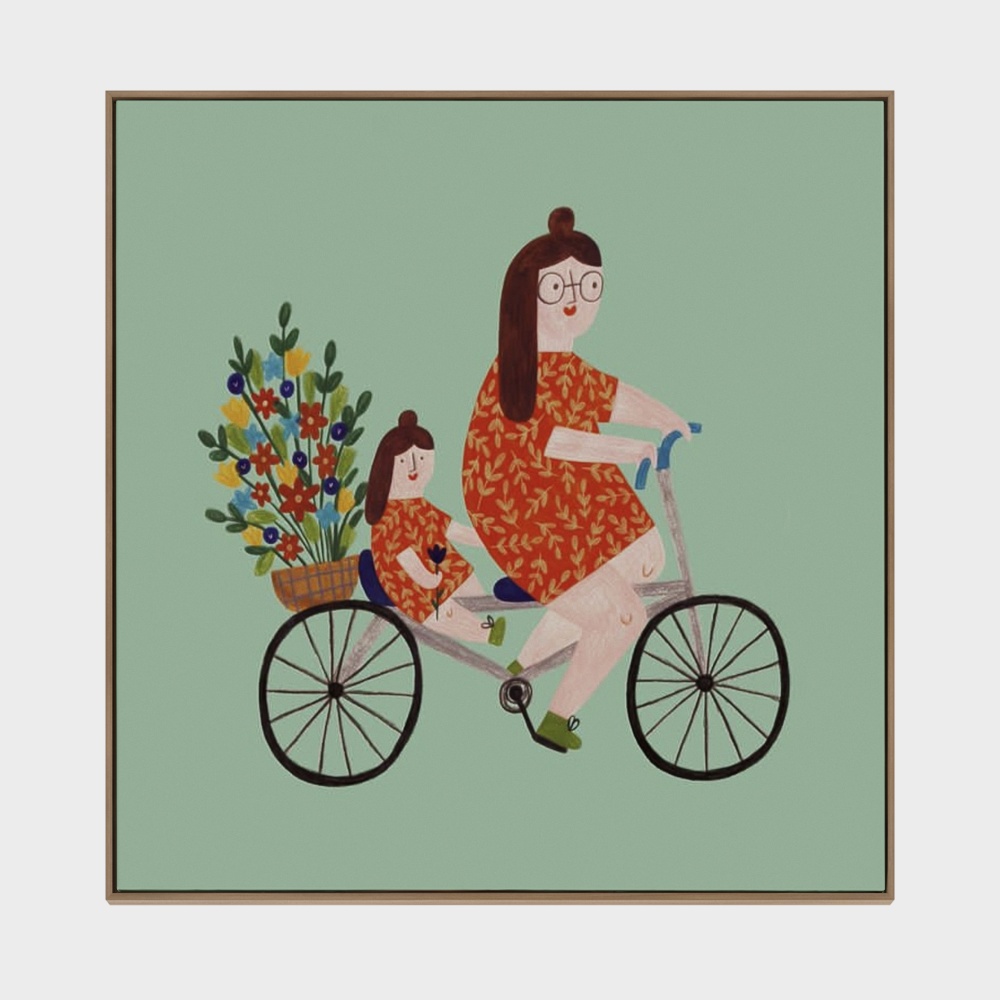 Decorative paintings of European-style cartoon characters