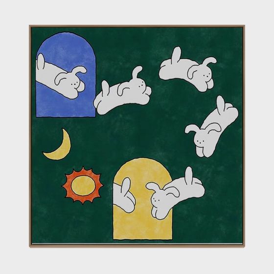 Charming Moon Bunny 3D model for Creative Projects