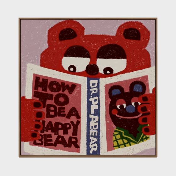 Happy Bear 3D model - Colorful Low Poly Design