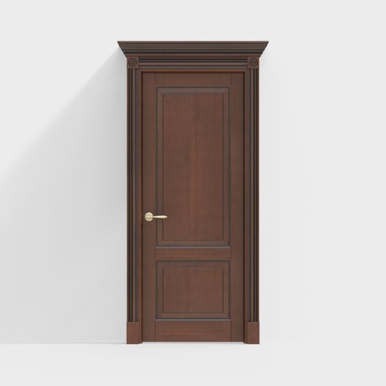 Classic Wooden Door 3D model