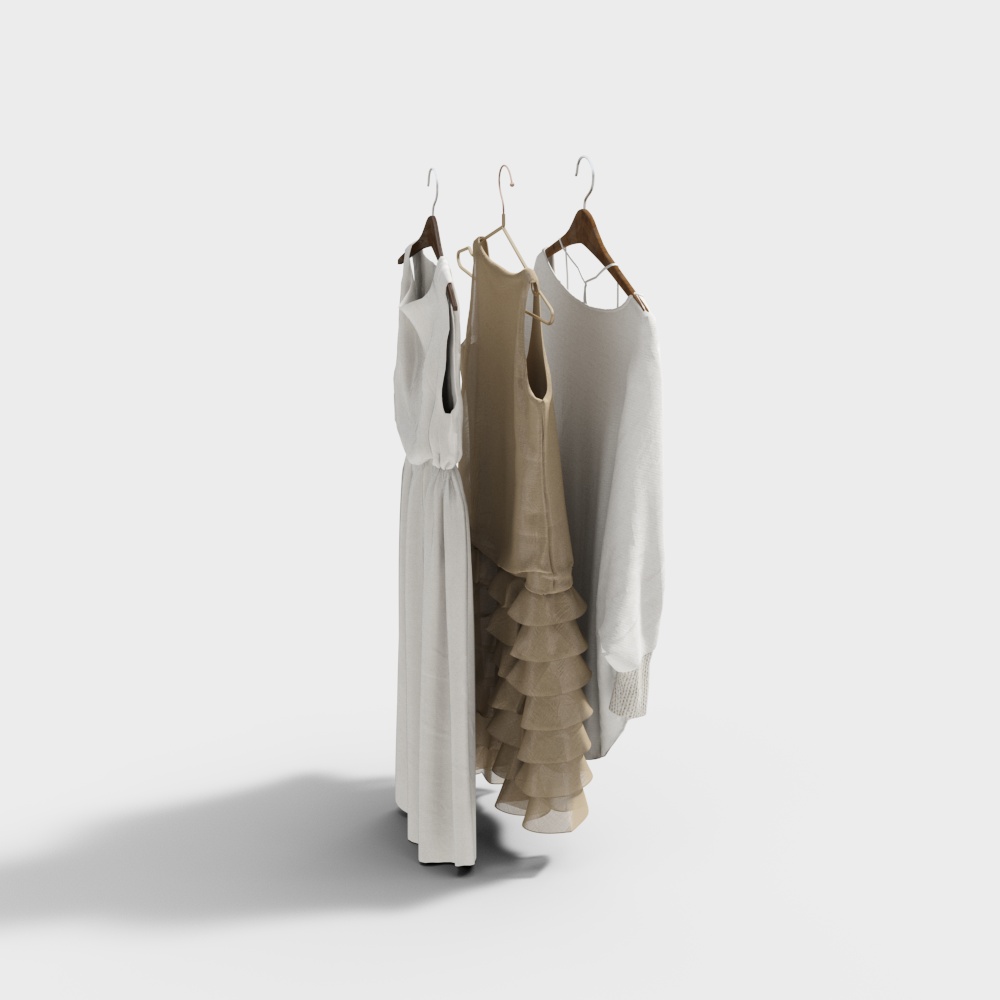 Hanging Fashion 3D Model for Contemporary Aesthetics