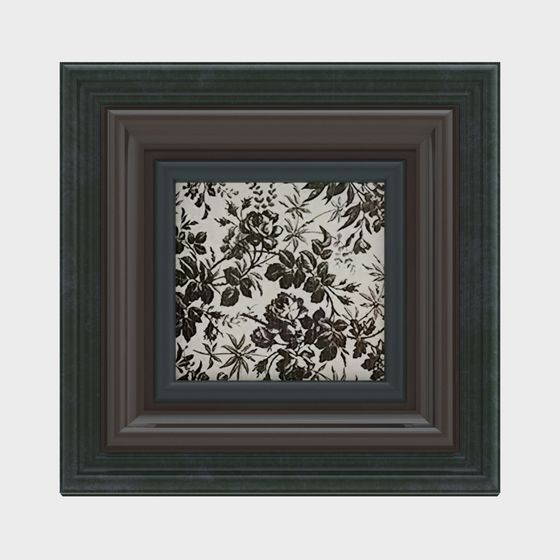 Vintage Floral Picture Frame 3D model for Creative Projects