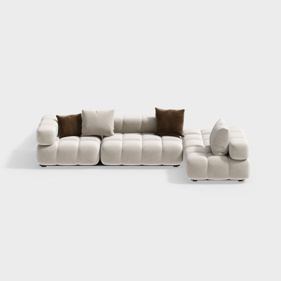Urban Comfort Sofa 3D model