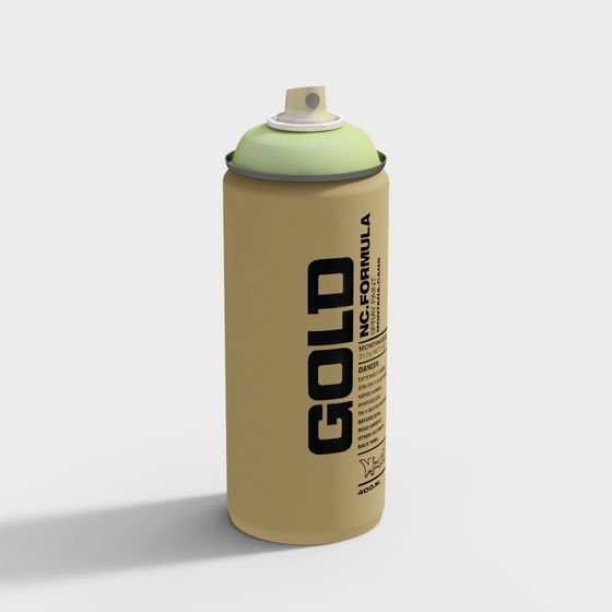 Realistic Low-Poly Spray Can 3D model