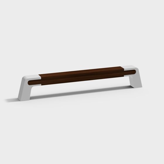Stylish City Bench 3D model for Modern Urban Life