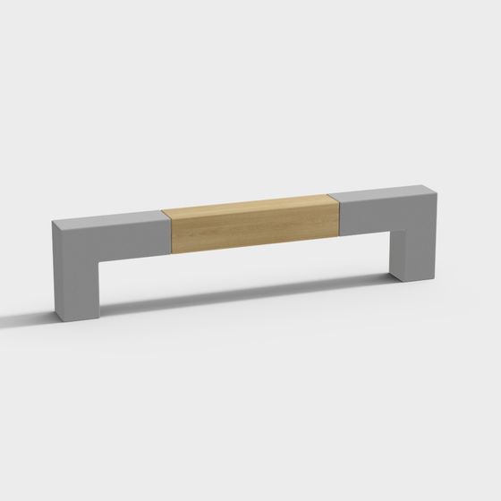 Minimalist City Bench 3D model