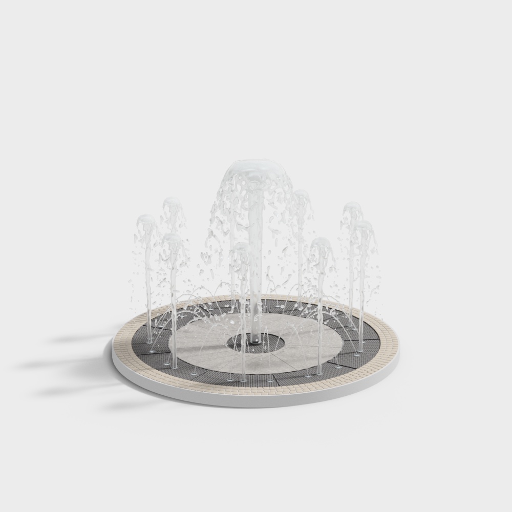 Urban Fountain 3D model