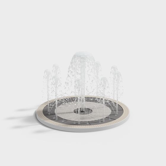 Urban Fountain 3D model