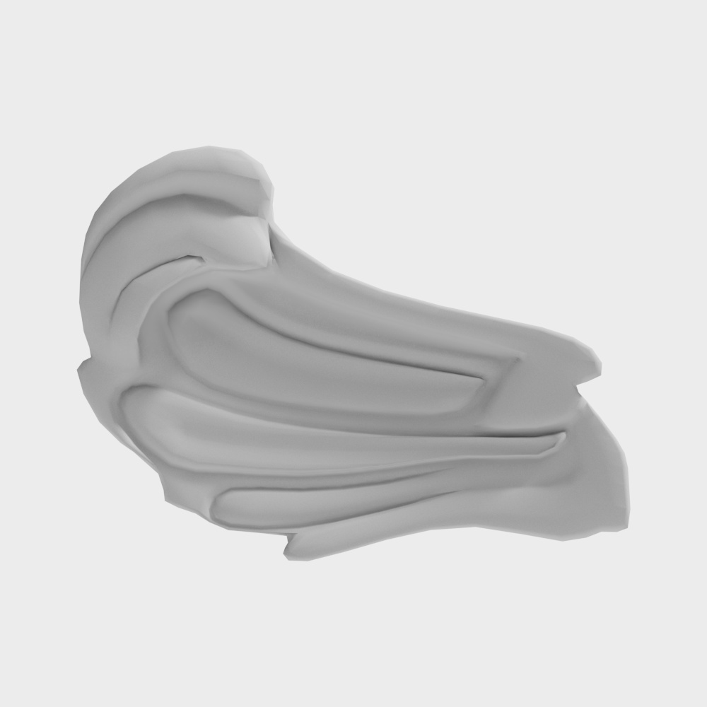 Elegant Low-Poly Swan 3D model