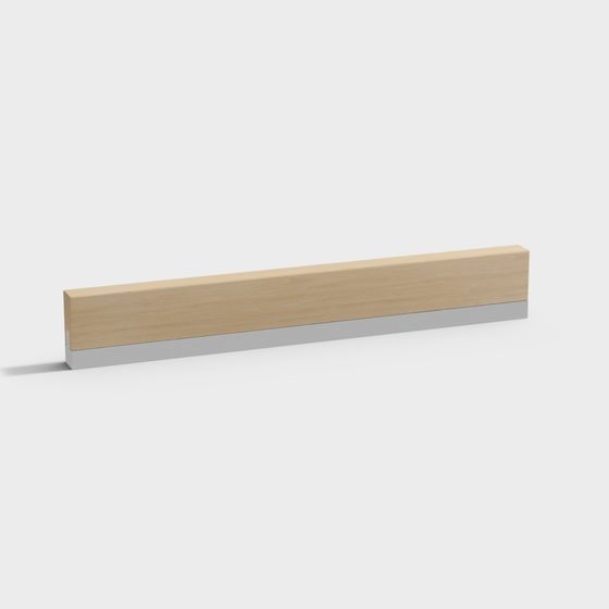 Wooden Shelf 3D model for Minimalist Interiors