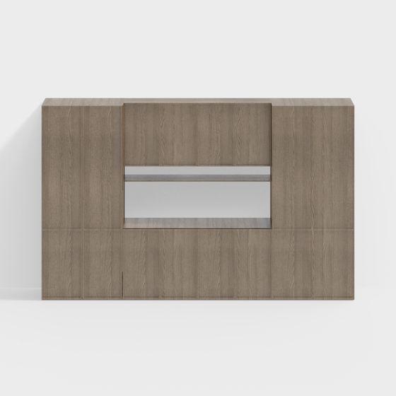 City Window Cabinet 3D model for Modern Interiors