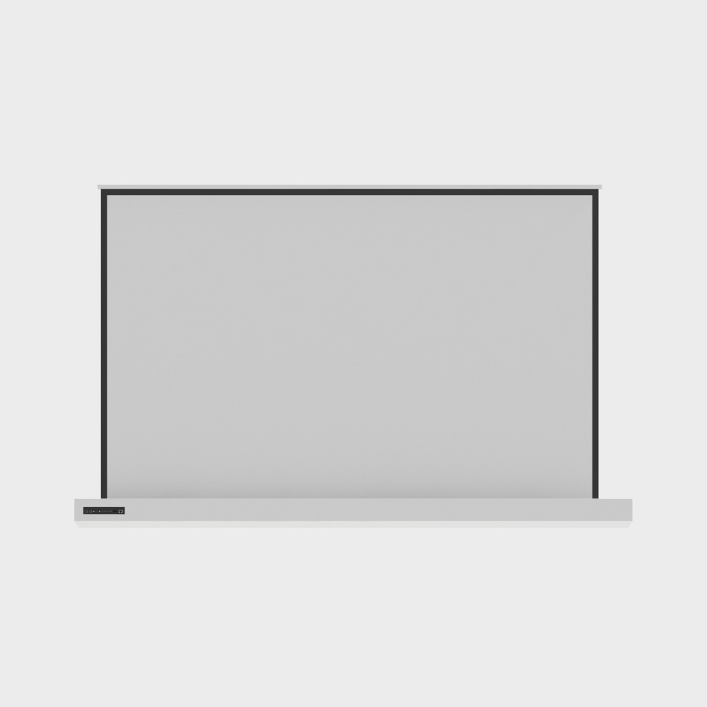 Minimalist Projection Screen 3D model for Modern Design