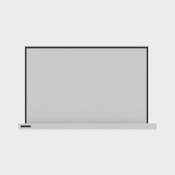 Minimalist Projection Screen 3D model for Modern Design