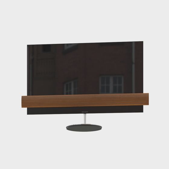 Stylish Floating TV Stand 3D model