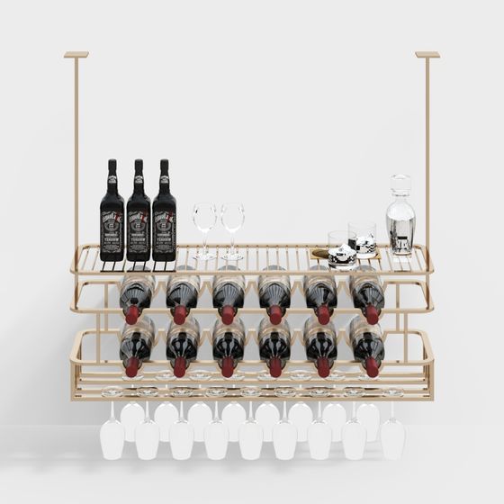 現代金屬葡萄酒架