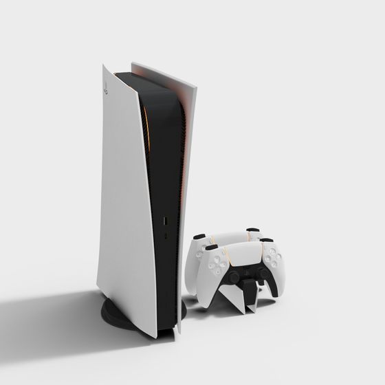 Stunning PlayStation 5 3D model