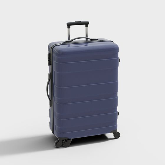 Elegant Low-Poly Luggage 3D Model