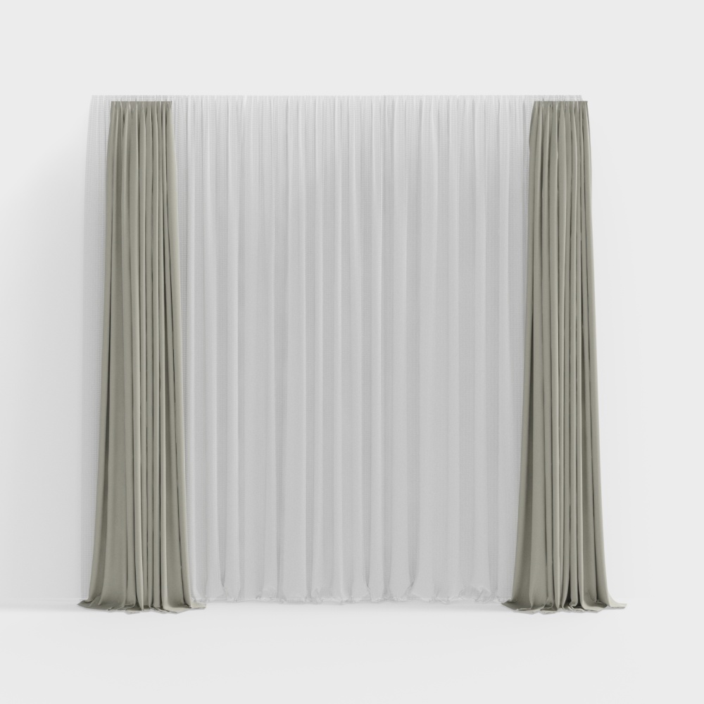 현대 미니멀한 커튼