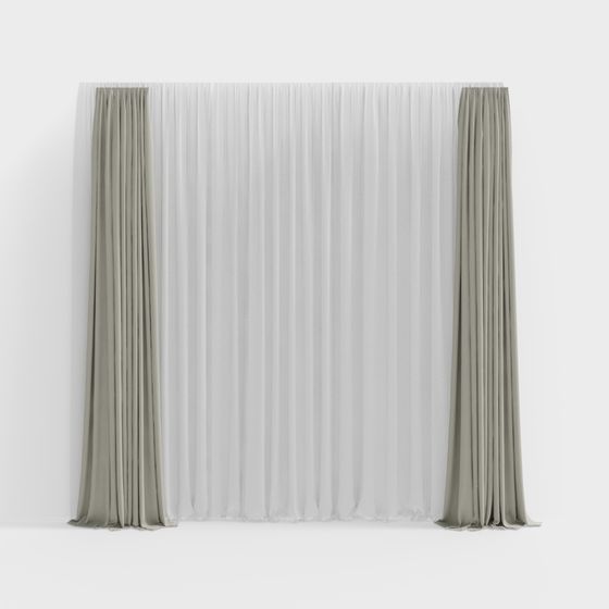 현대 미니멀한 커튼