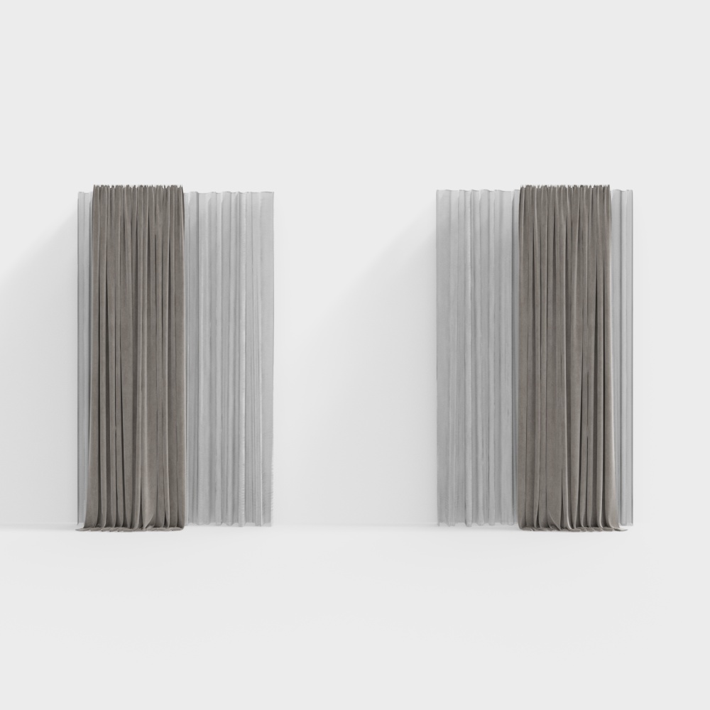 Flowing Curtain 3D Model