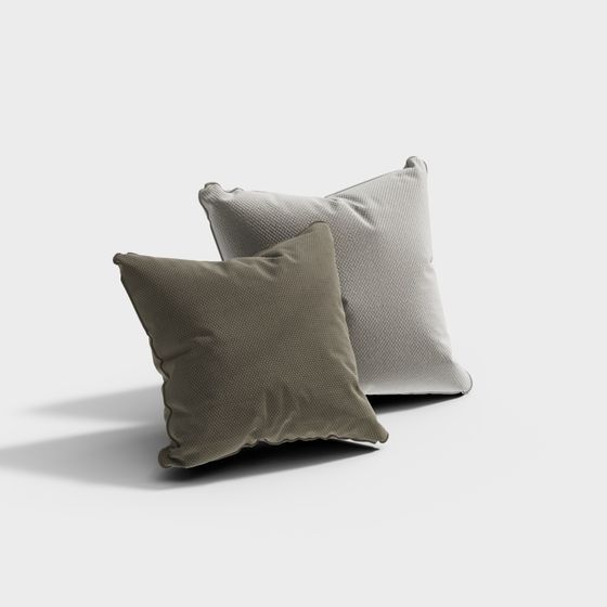 Elegant 3D Pillow Cover Model for Modern Interiors