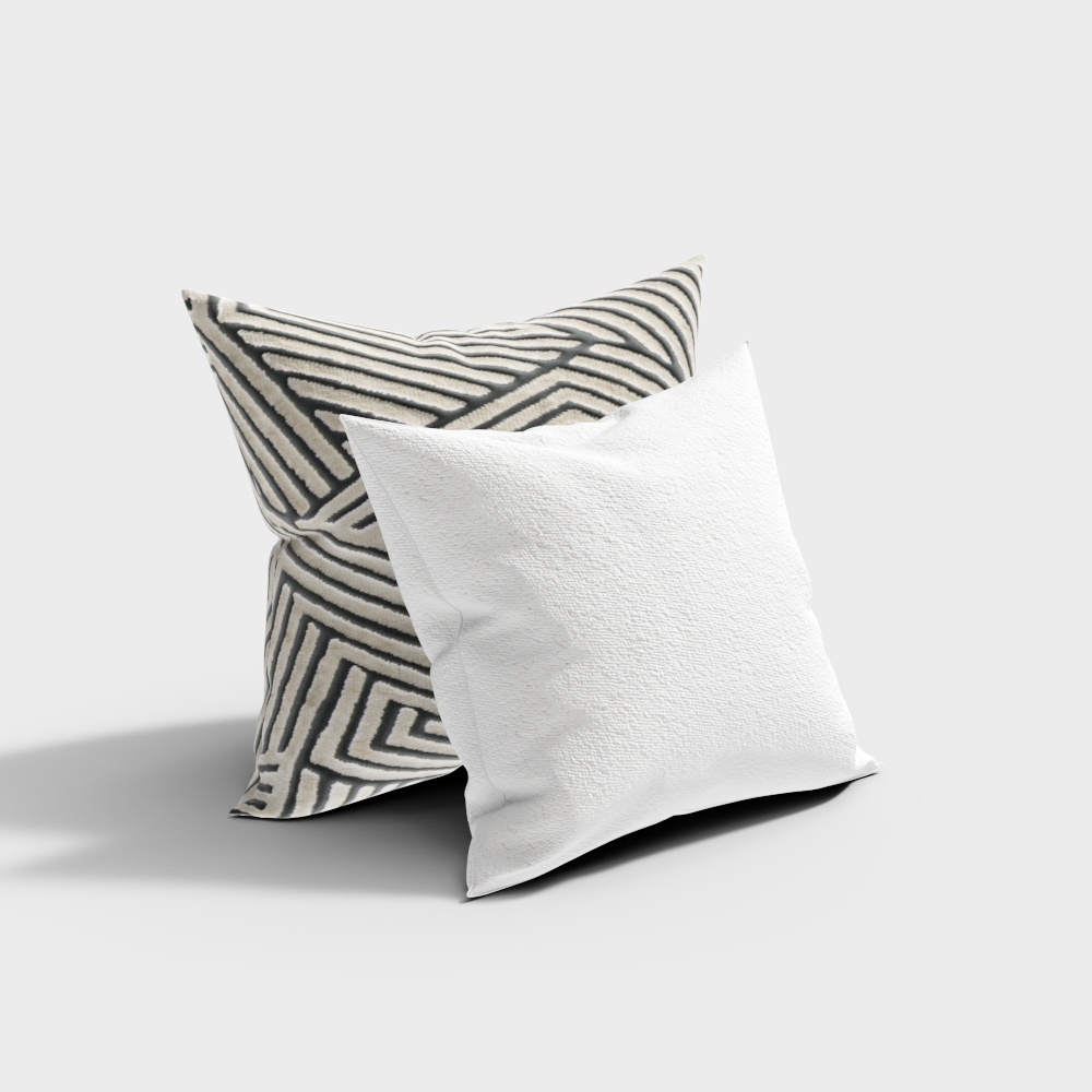 Modern fabric throw pillows