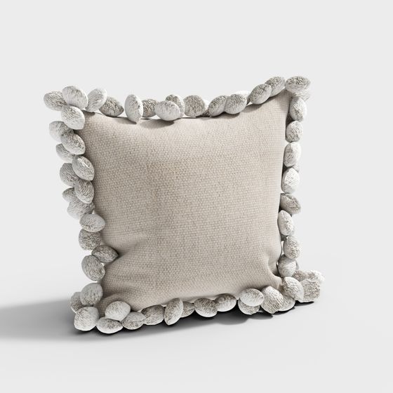 Chic Low-Poly Decorative Pillow 3D model