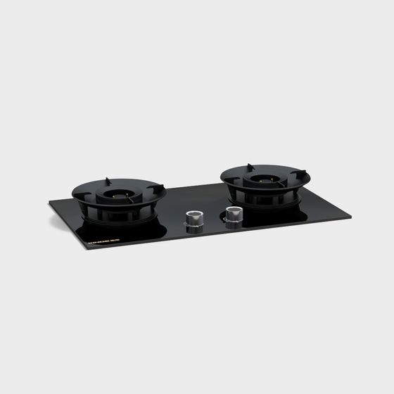 Sleek Gas Stove 3D model for Modern Kitchens